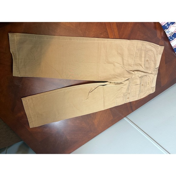 Cabela's Men's Cargo Pants Khaki 100% Cotton Outdoor Hiking Workwear W32 L32 - Picture 2 of 8